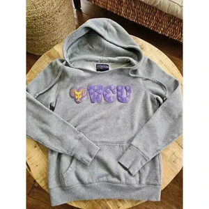 Jansport Heather Gray Hoodie with Purple WCU Logo West Chester